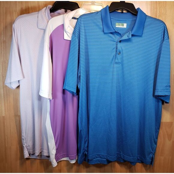 Lot of 3 Polo Golf Shirts Sz XL Greg Norman Ben Hogan St Andrews of Scotland - Picture 1 of 16